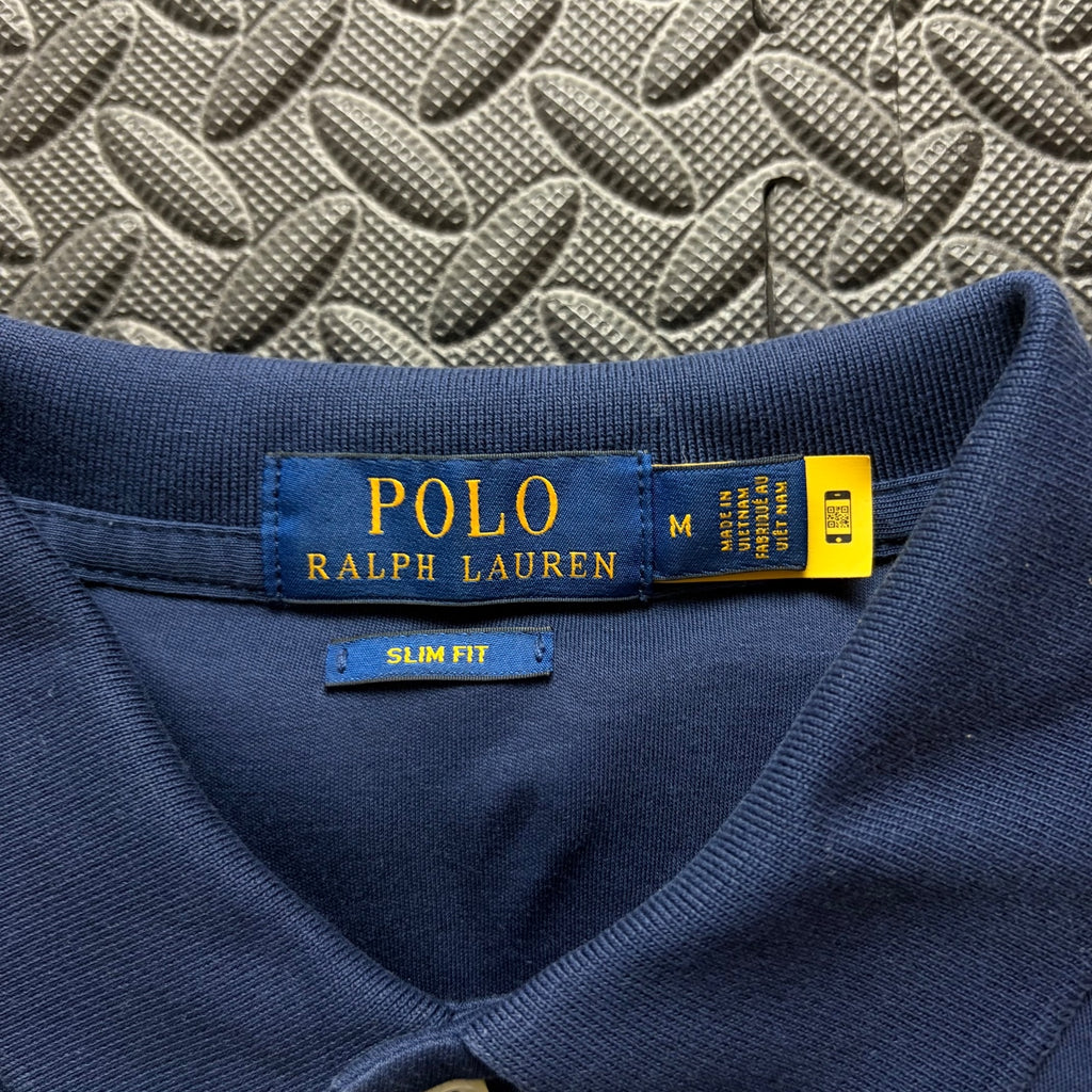 Ralph Lauren Navy Polo Shirt | Men’s Slim Fit M / 3842