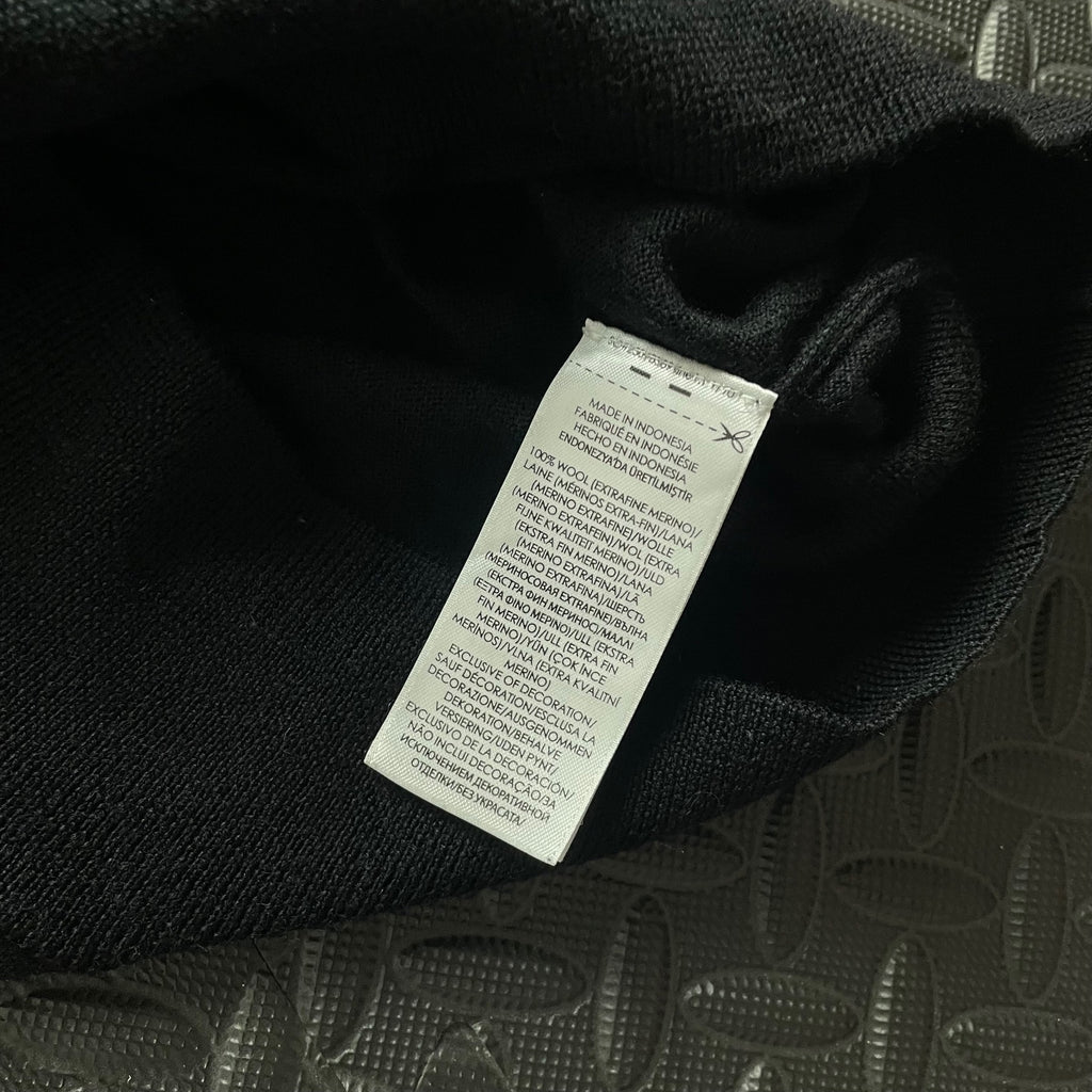 Ralph Lauren Black Crewneck Jumper / Merino Wool | Mens Classic Fit M / 3677