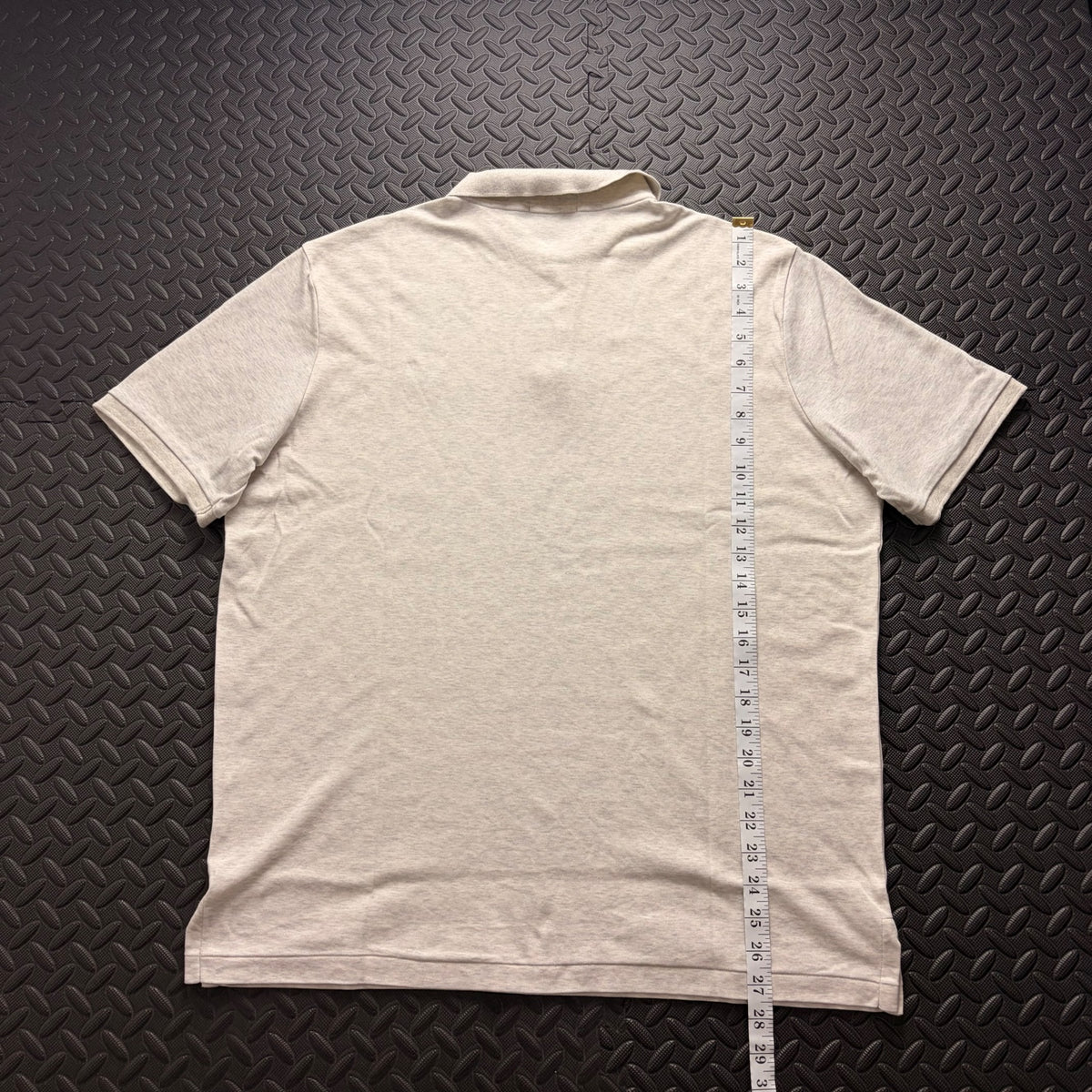 Ralph Lauren Cream Polo Shirt | Men’s Classic Fit L / 3857