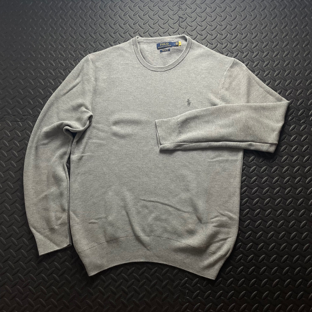 Ralph Lauren Grey Crewneck Jumper | Men’s Classic Fit L / 3680
