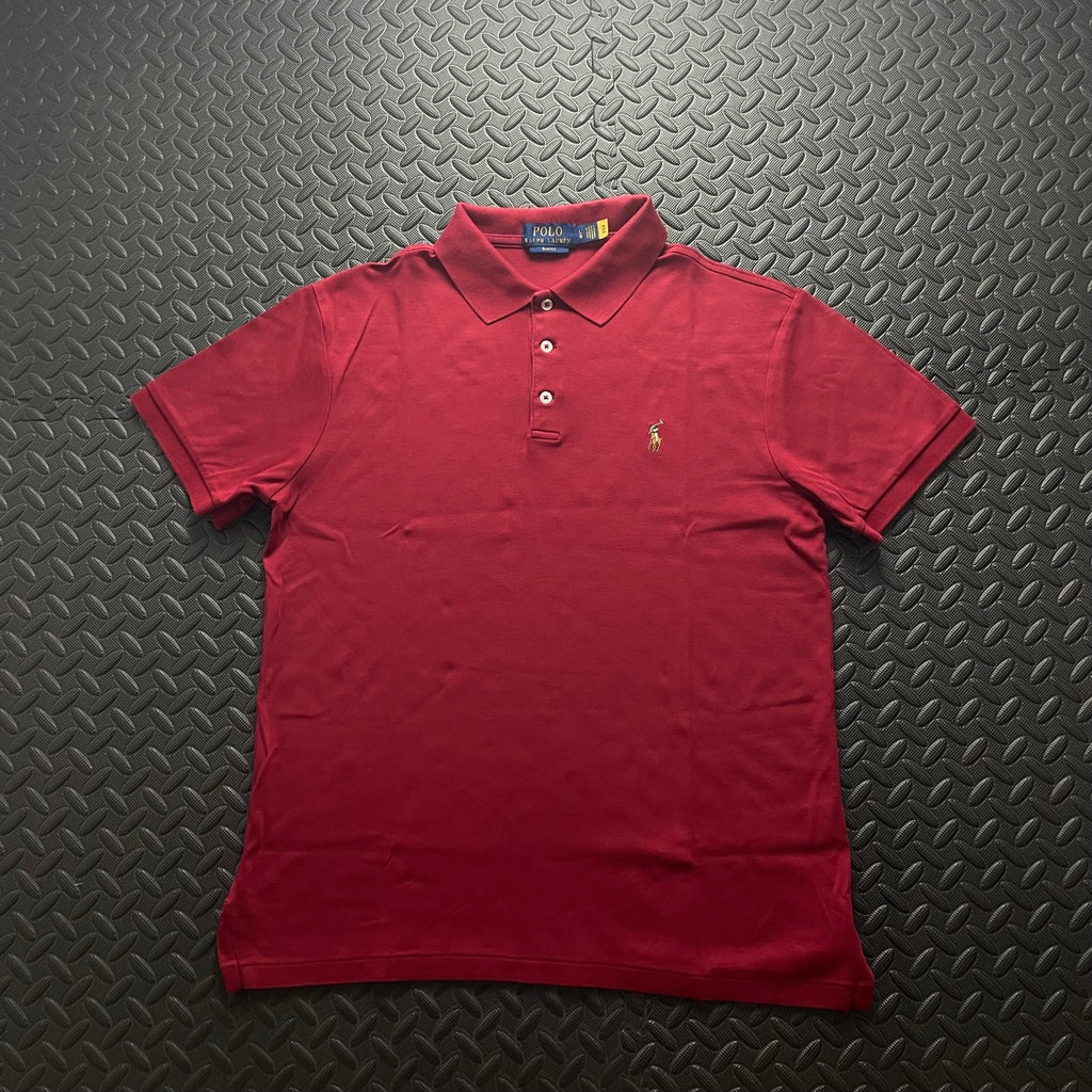 Ralph Lauren Red Polo Shirt | Men’s Slim Fit L / 3649