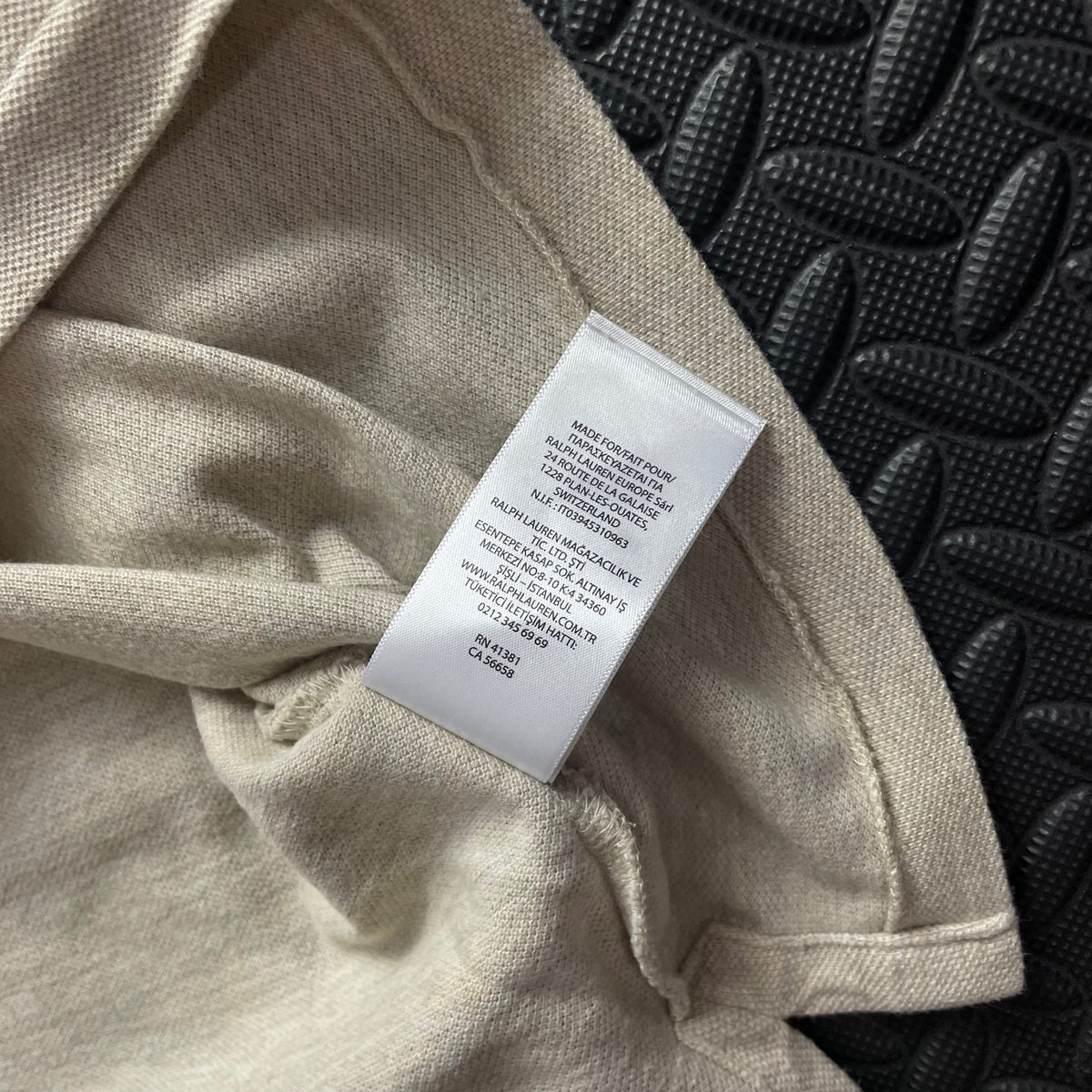 Ralph Lauren Beige Polo Shirt | Men’s Classic Fit XL / 3660
