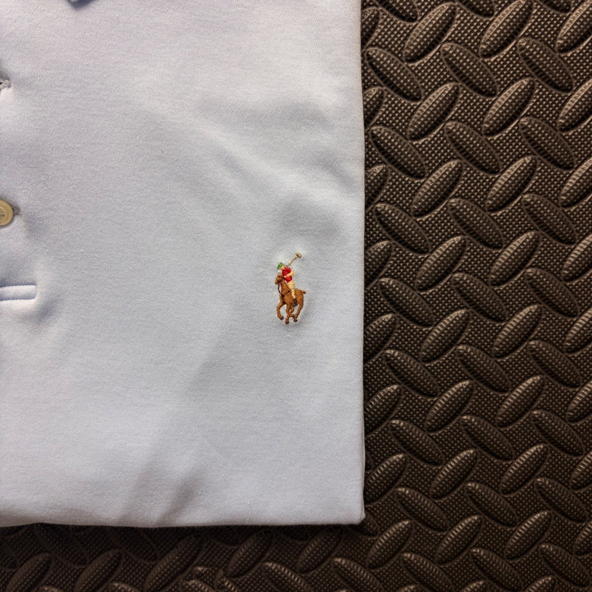 Ralph Lauren Light Blue Polo Shirt | Men’s Slim Fit XXL / 3855