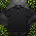 Ralph Lauren Charcoal Black Polo Shirt | Men’s Custom Slim Fit L / 3609