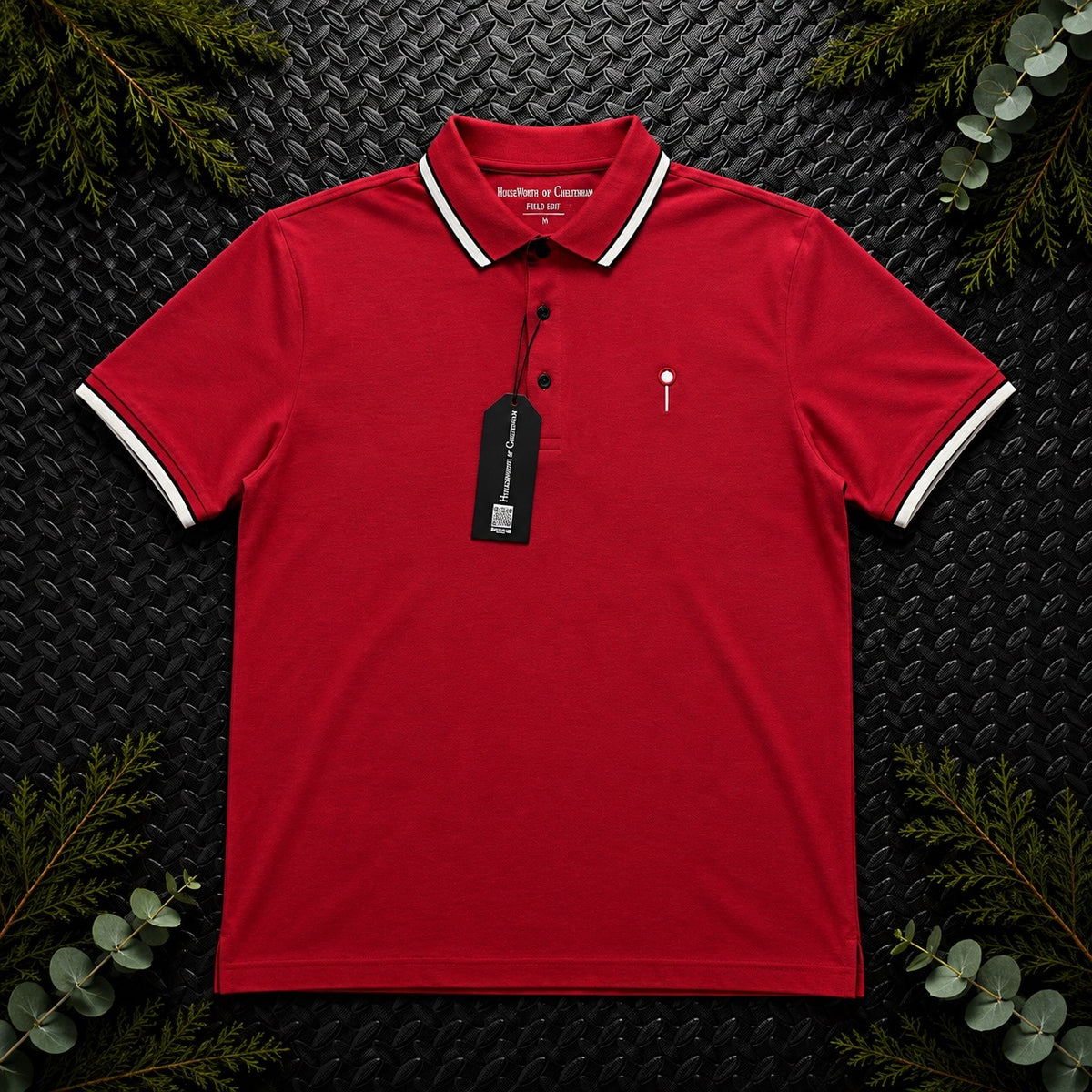 Houldsworth of Cheltenham Red Polo Shirt | Men’s Classic Fit L