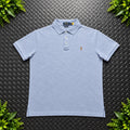 Ralph Lauren Light Blue Polo Shirt | Men’s Custom Slim Fit L / 3637