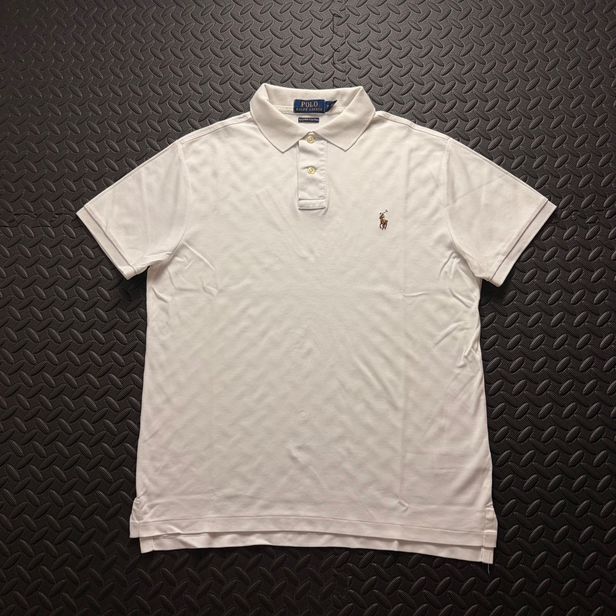 Ralph Lauren White Polo Shirt | Men’s Custom Slim Fit M / 3841