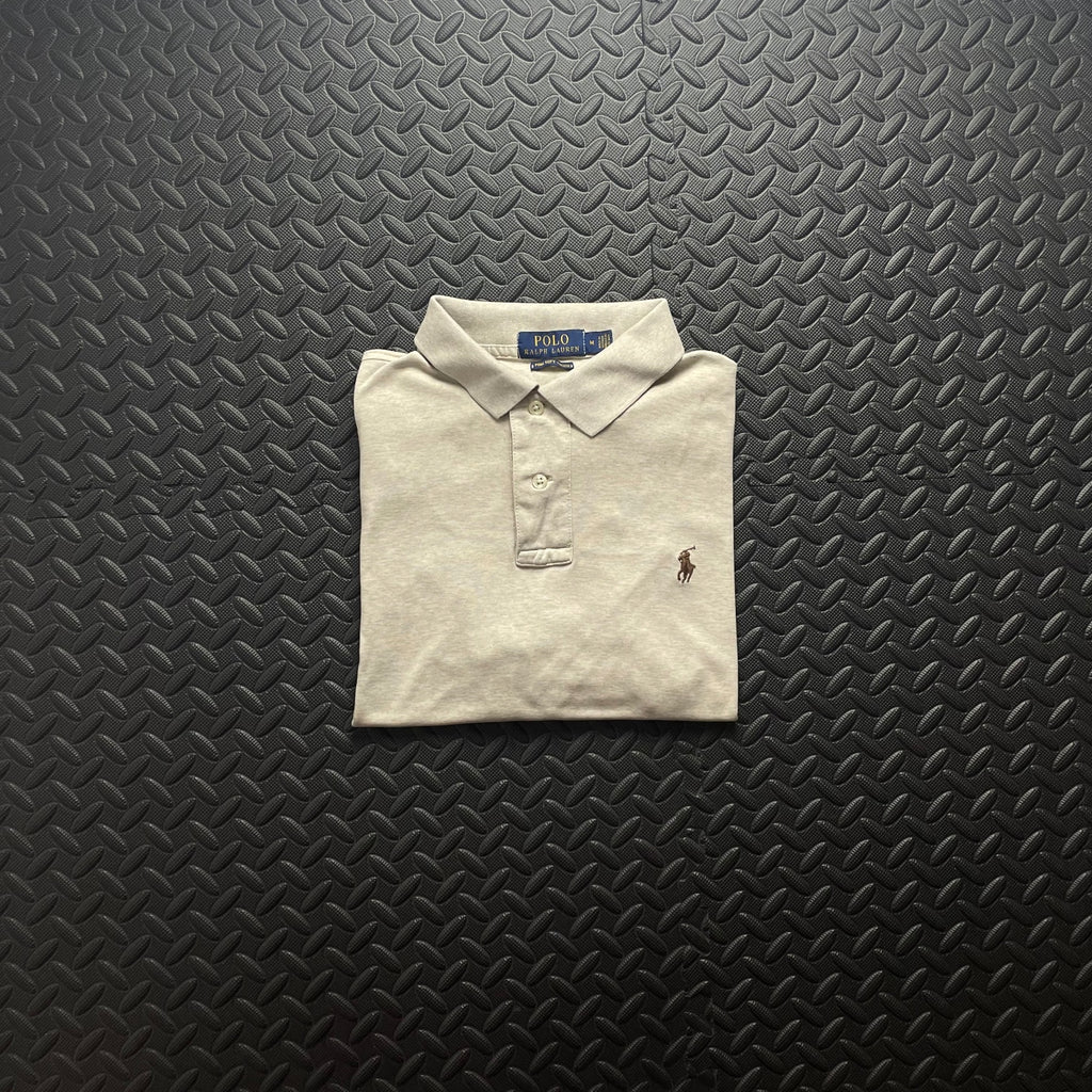 Ralph Lauren Beige Polo Shirt | Men’s Classic Fit M / 3417