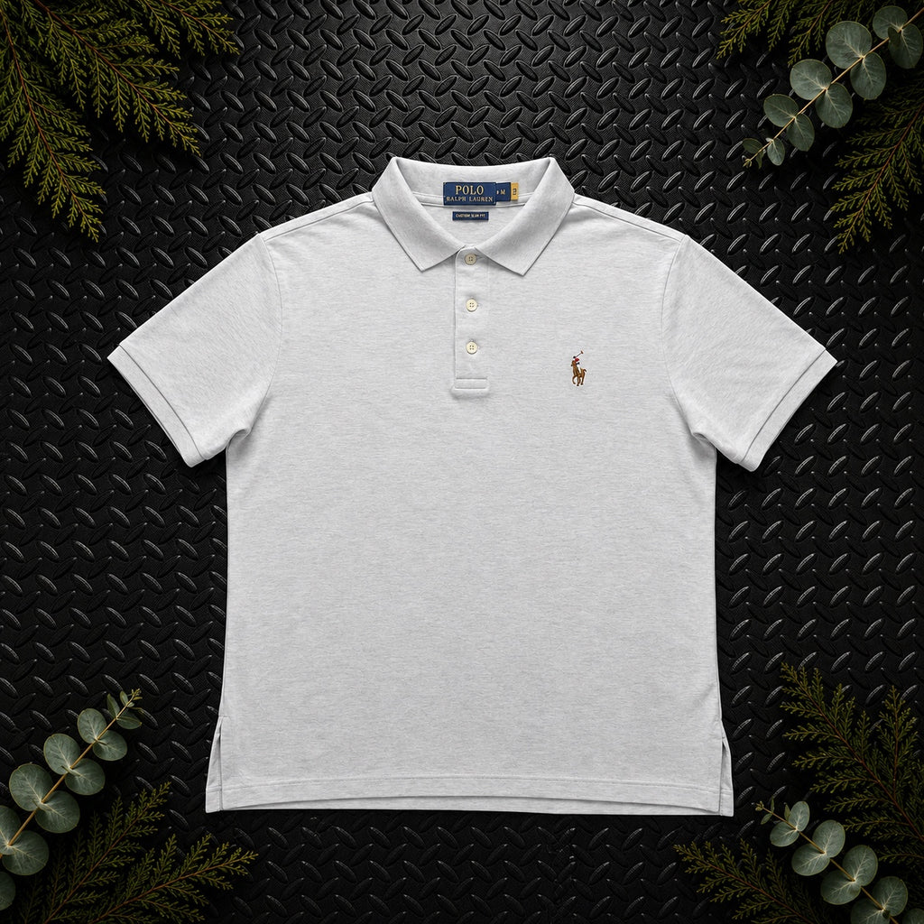 Ralph Lauren Light Blue Polo Shirt | Men’s Custom Slim Fit M / 3556