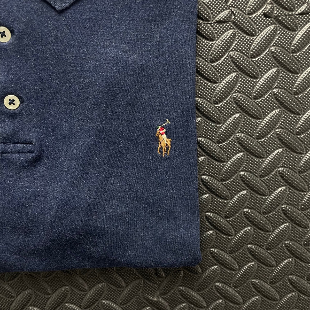 Ralph Lauren Navy Blue Polo Shirt | Men’s Slim Fit L / 3696
