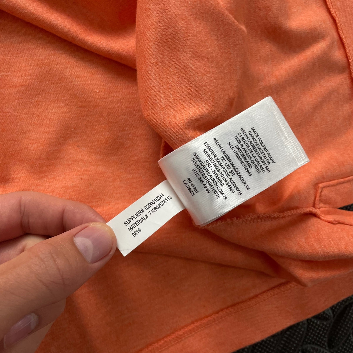 Ralph Lauren Orange Polo Shirt | Men’s Slim Fit XXL / 3718