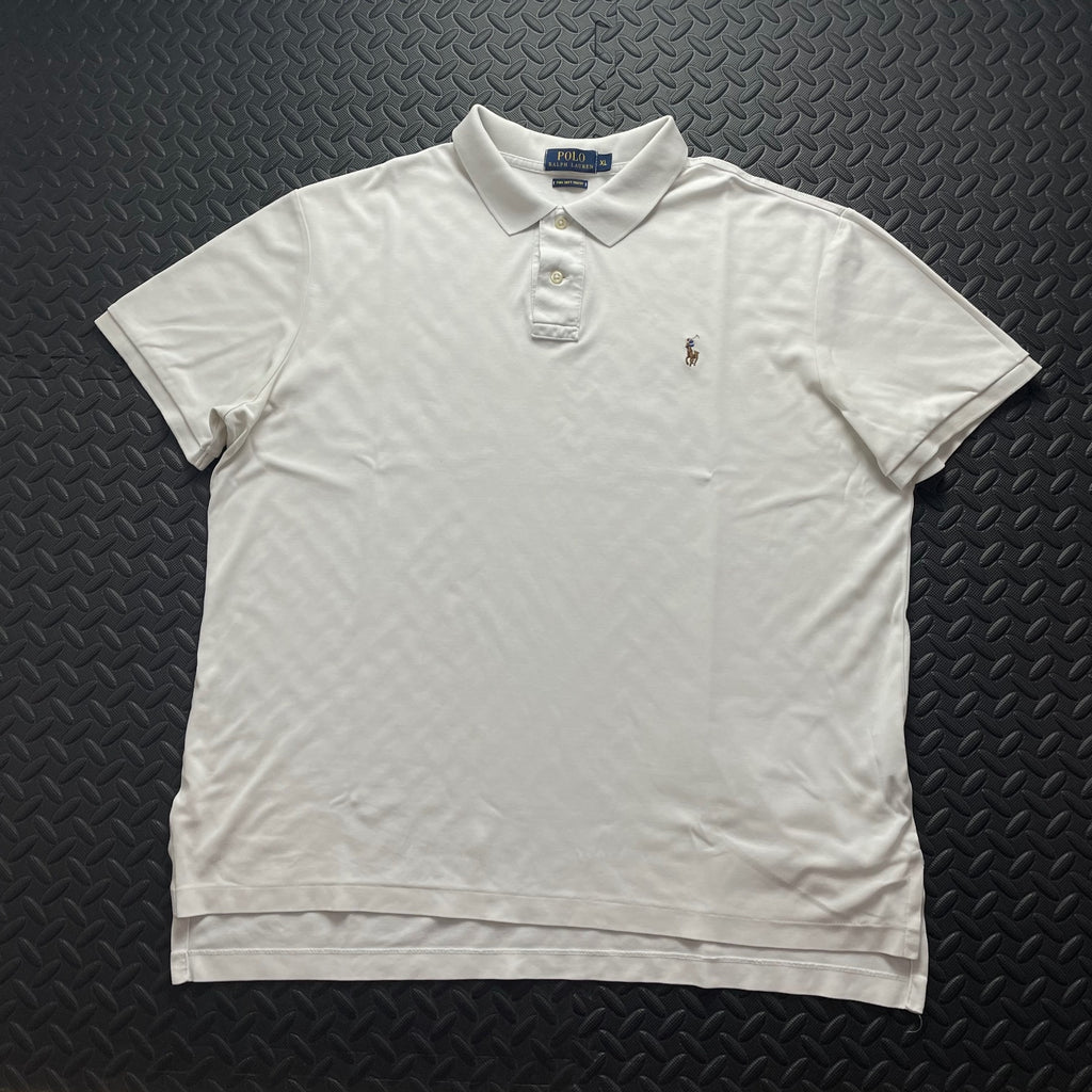 Ralph Lauren White Polo Shirt | Men’s Classic Fit XL / 3722
