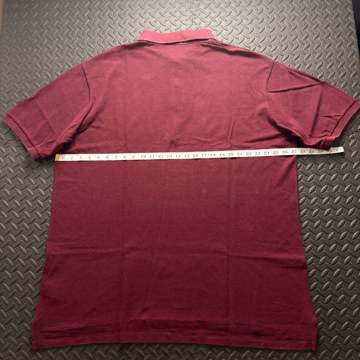 Ralph Lauren Burgundy Polo Shirt | Men’s Classic Fit XXL / 3822