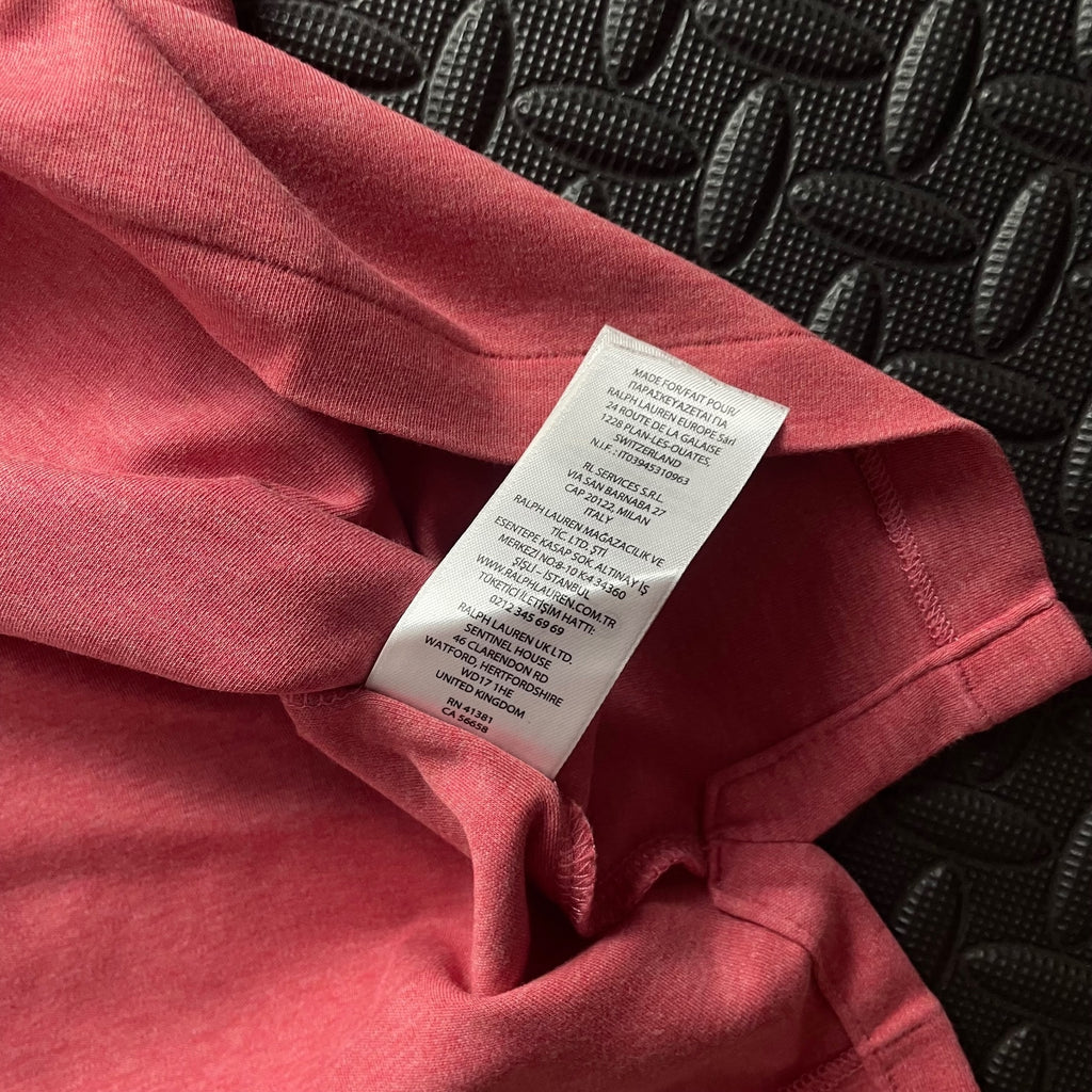 Ralph Lauren Pink Polo Shirt | Men’s Custom Slim Fit XL / 3674
