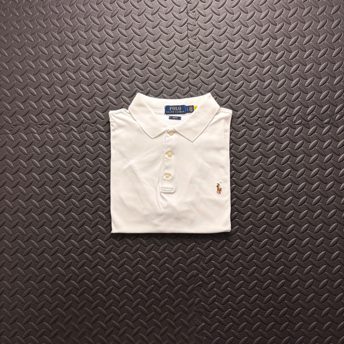 Ralph Lauren White Polo Shirt | Men’s Slim Fit L / 3863