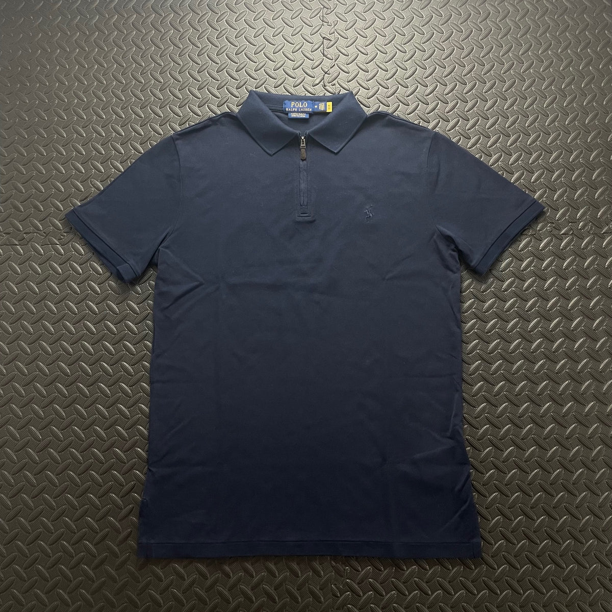 Ralph Lauren Navy 1/4 Zip Polo Shirt | Men’s Custom Slim Fit M / 3620