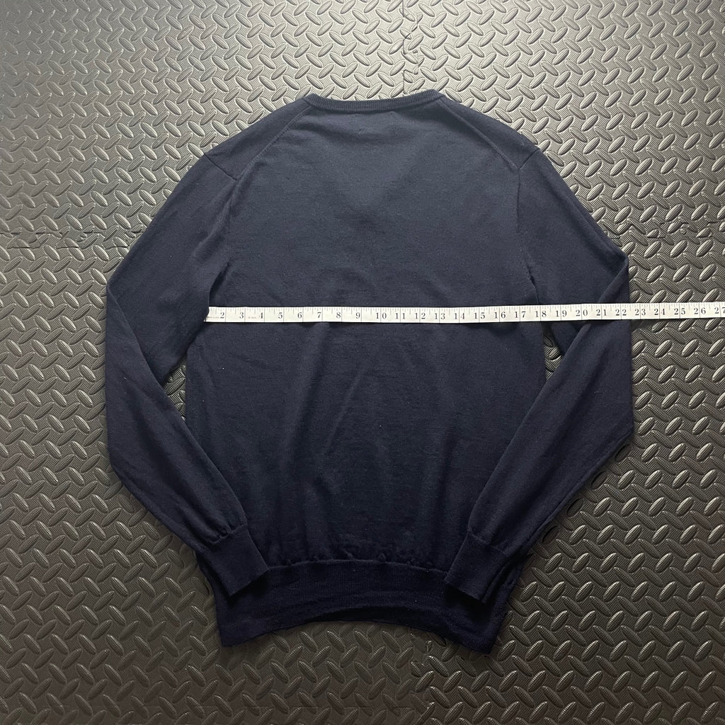 Ralph Lauren Navy V-Neck Jumper | Men’s Classic Fit S | 3769