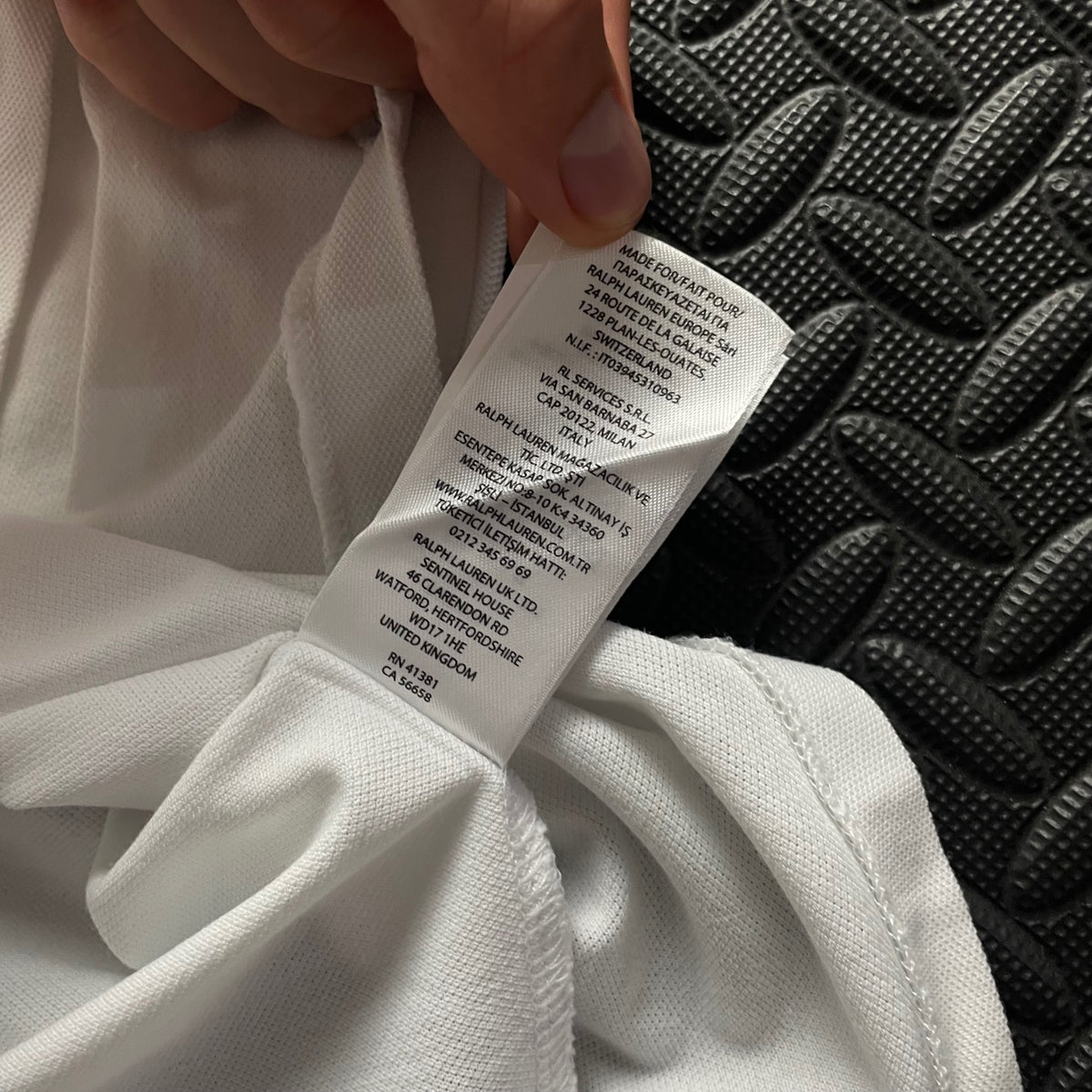 Ralph Lauren White Polo Shirt | Men’s Slim Fit M / 3593