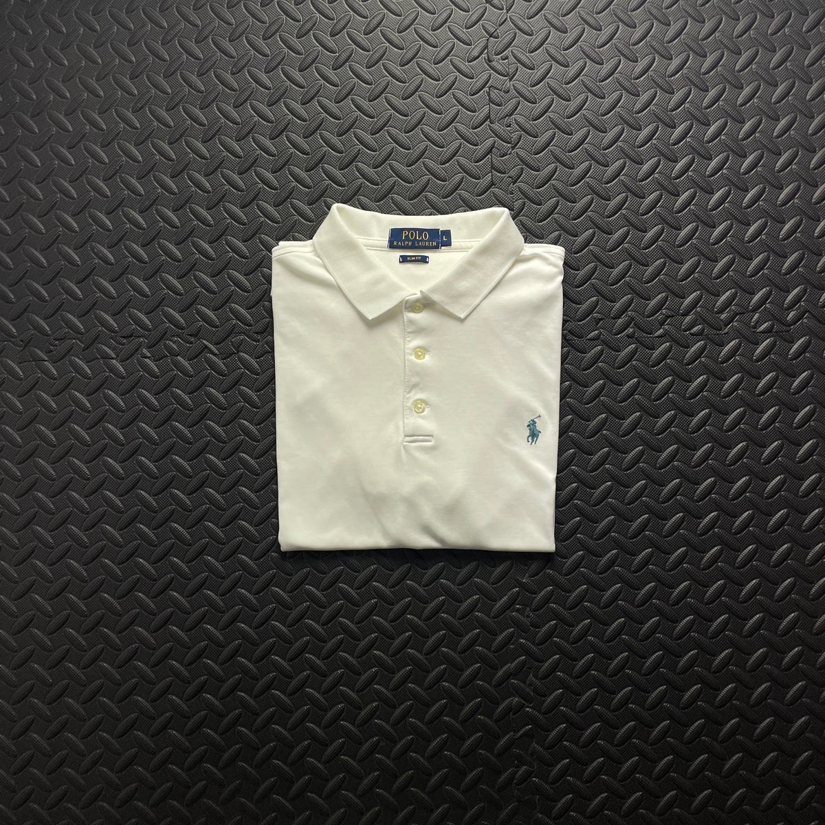 Ralph Lauren White Polo Shirt | Men’s Slim Fit L / 3615