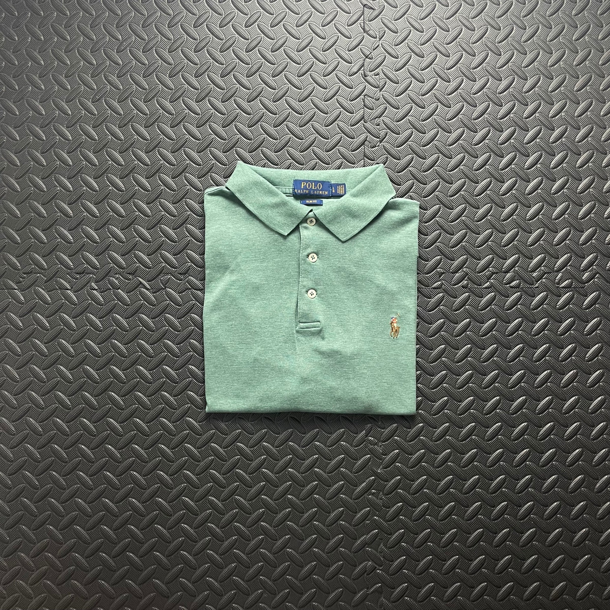 Ralph Lauren Green Polo Shirt | Men’s Slim Fit L / 3411