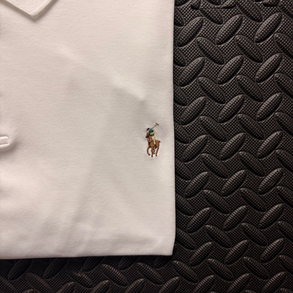 Ralph Lauren White Polo Shirt | Men’s Custom Slim Fit XXL / 3819