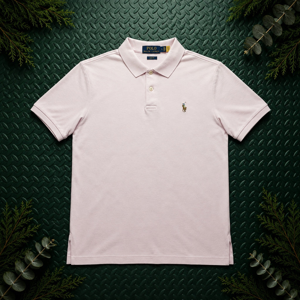 Ralph Lauren Rose Pink Polo Shirt | Men’s Slim Fit M / 3565