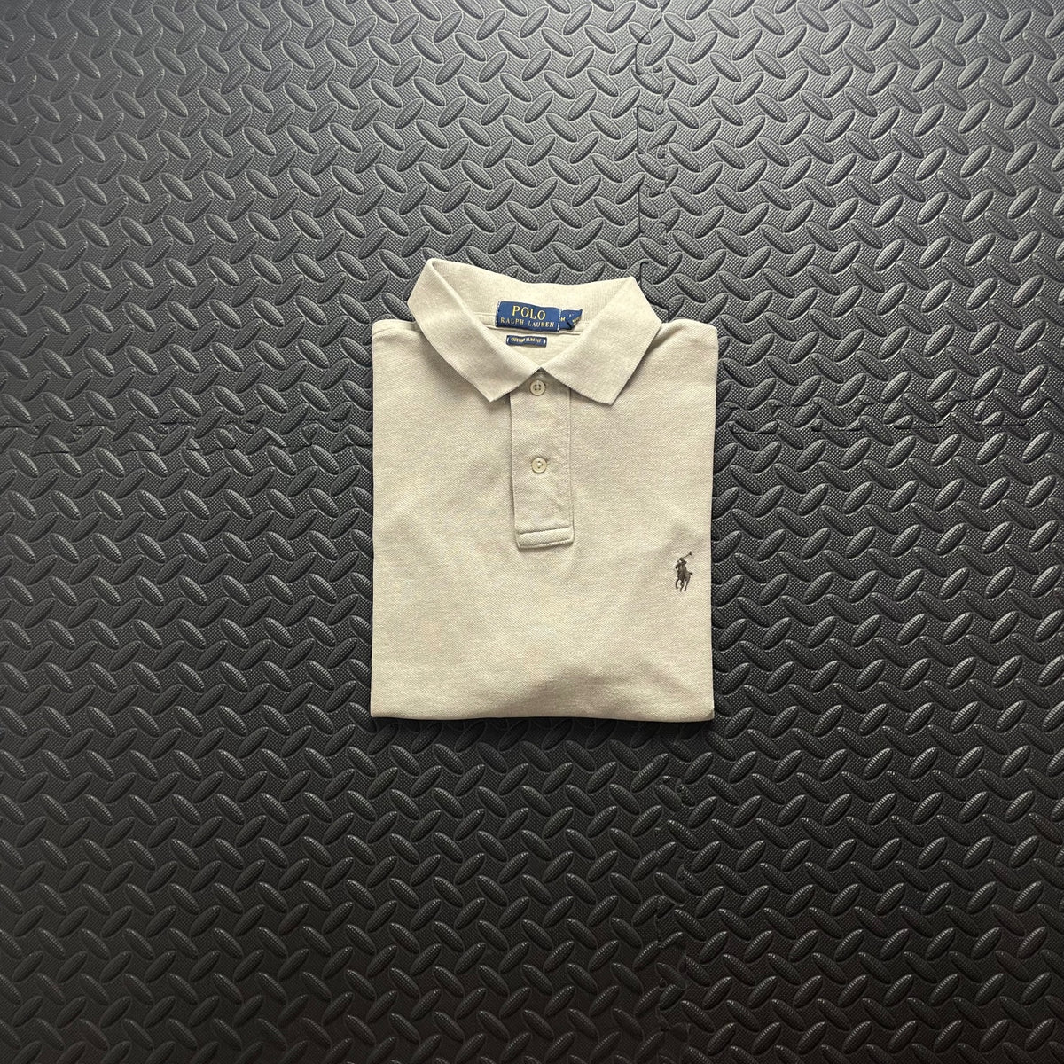 Ralph Lauren Beige Polo Shirt | Men’s Custom Slim Fit M / 3668