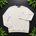 Ralph Lauren White Crewneck Sweatshirt | Men’s Classic Fit L / 368£
