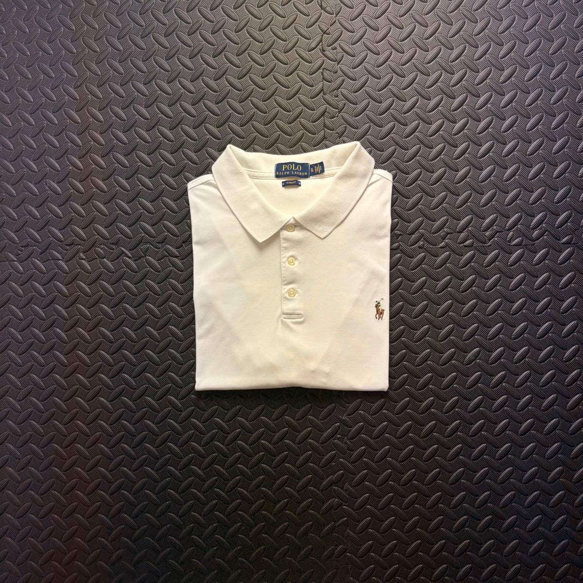 Ralph Lauren White Polo Shirt | Men’s Slim Fit XL / 3831