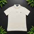 Ralph Lauren White Polo Shirt | Men’s Slim Fit L / 3648