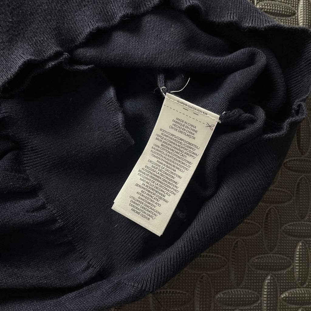 Ralph Lauren Navy Crewneck Jumper | Men’s Slim Fit M / 3738