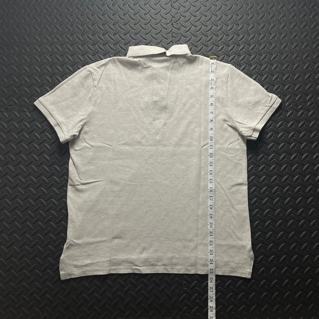 Ralph Lauren Cream Polo Shirt | Men’s Custom Slim Fit L / 3418