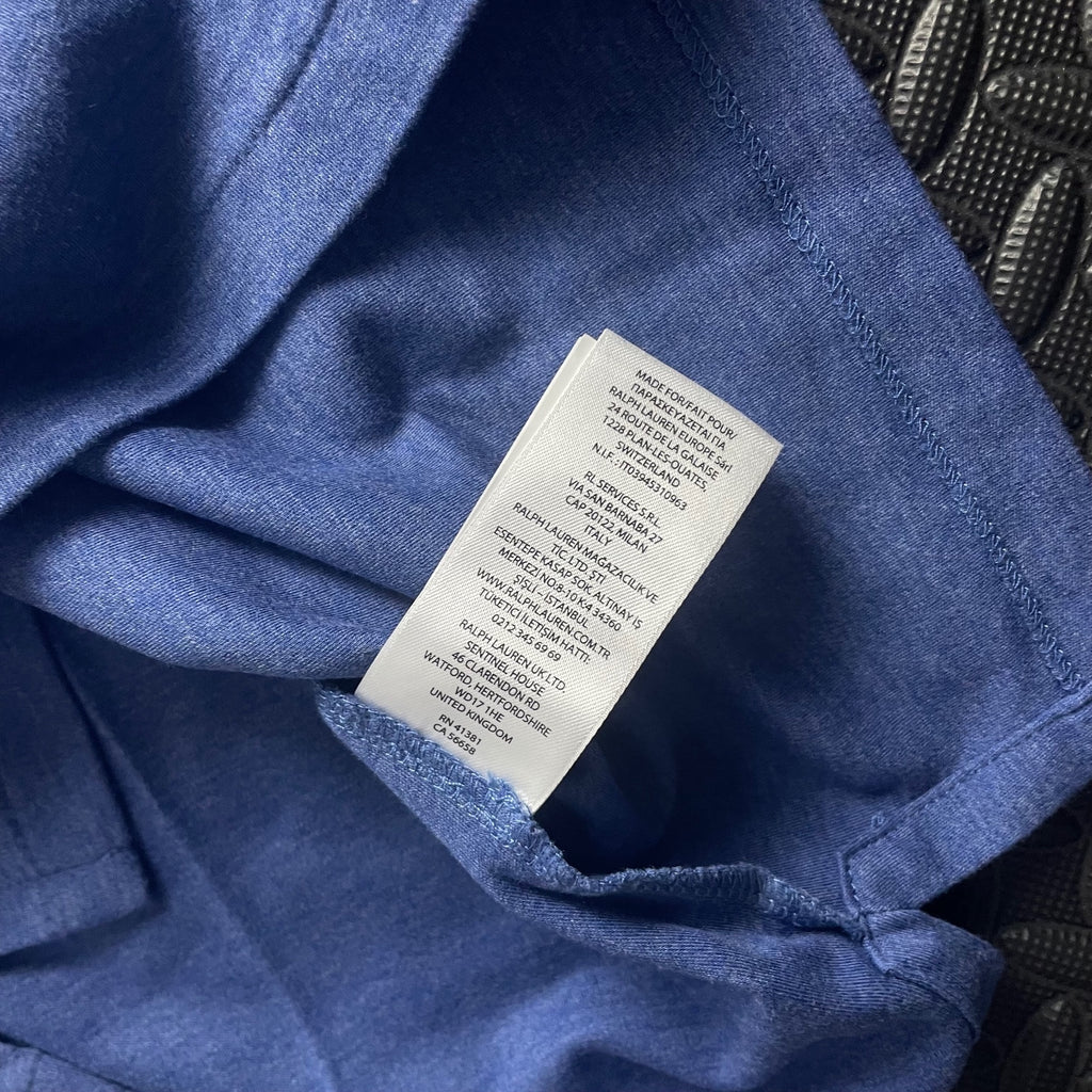 Ralph Lauren Blue Polo Shirt | Men’s Slim Fit M / 3405