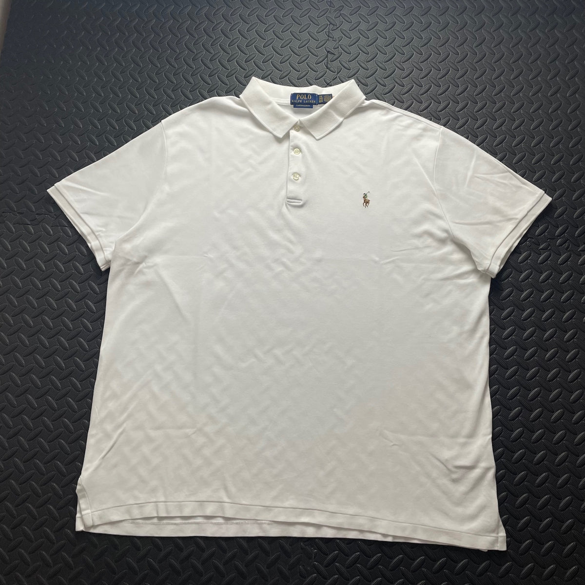 Ralph Lauren White Polo Shirt | Men’s Custom Slim Fit XXL / 3657