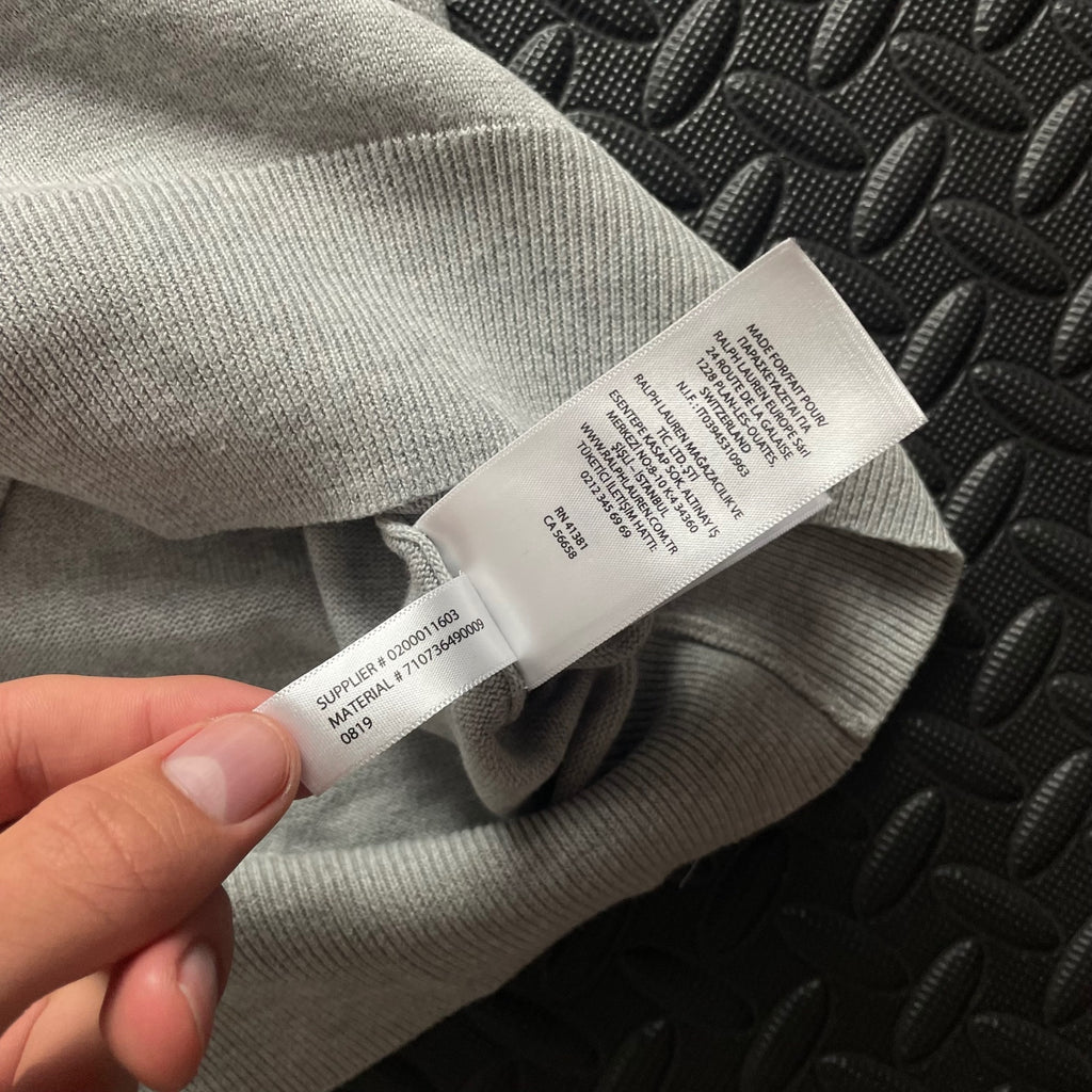 Ralph Lauren Grey Crewneck Jumper | Men’s Classic Fit XS / 3679