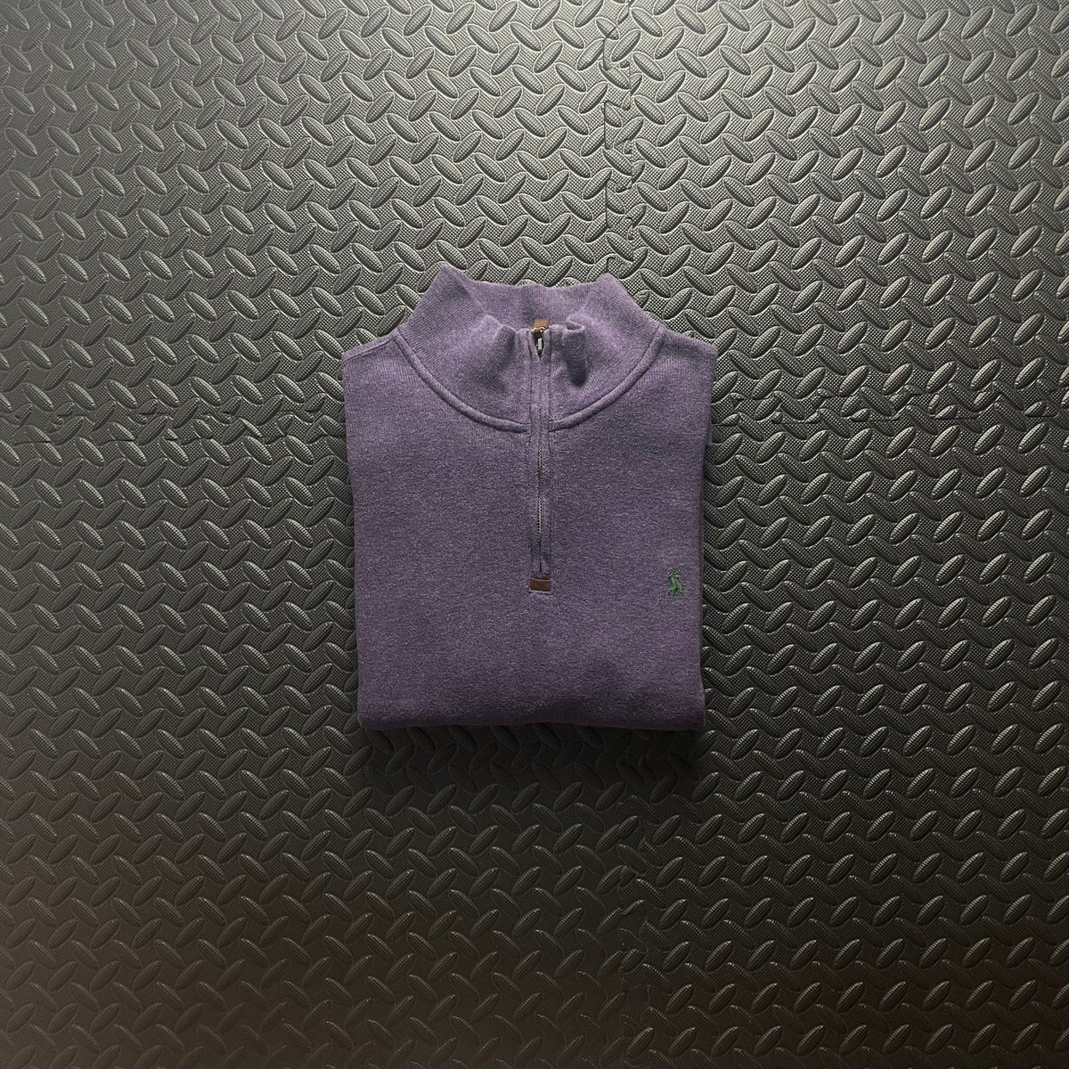 Ralph Lauren Purple 1/4 Zip Jumper | Mens Classic Fit M / 3784