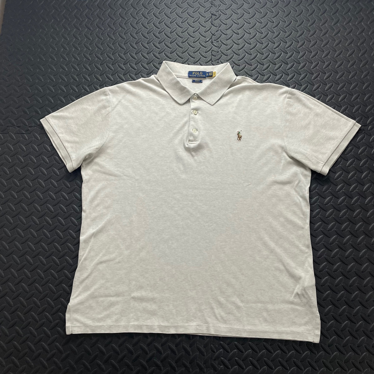 Ralph Lauren Cream Polo Shirt | Men’s Slim Fit XL / 3720