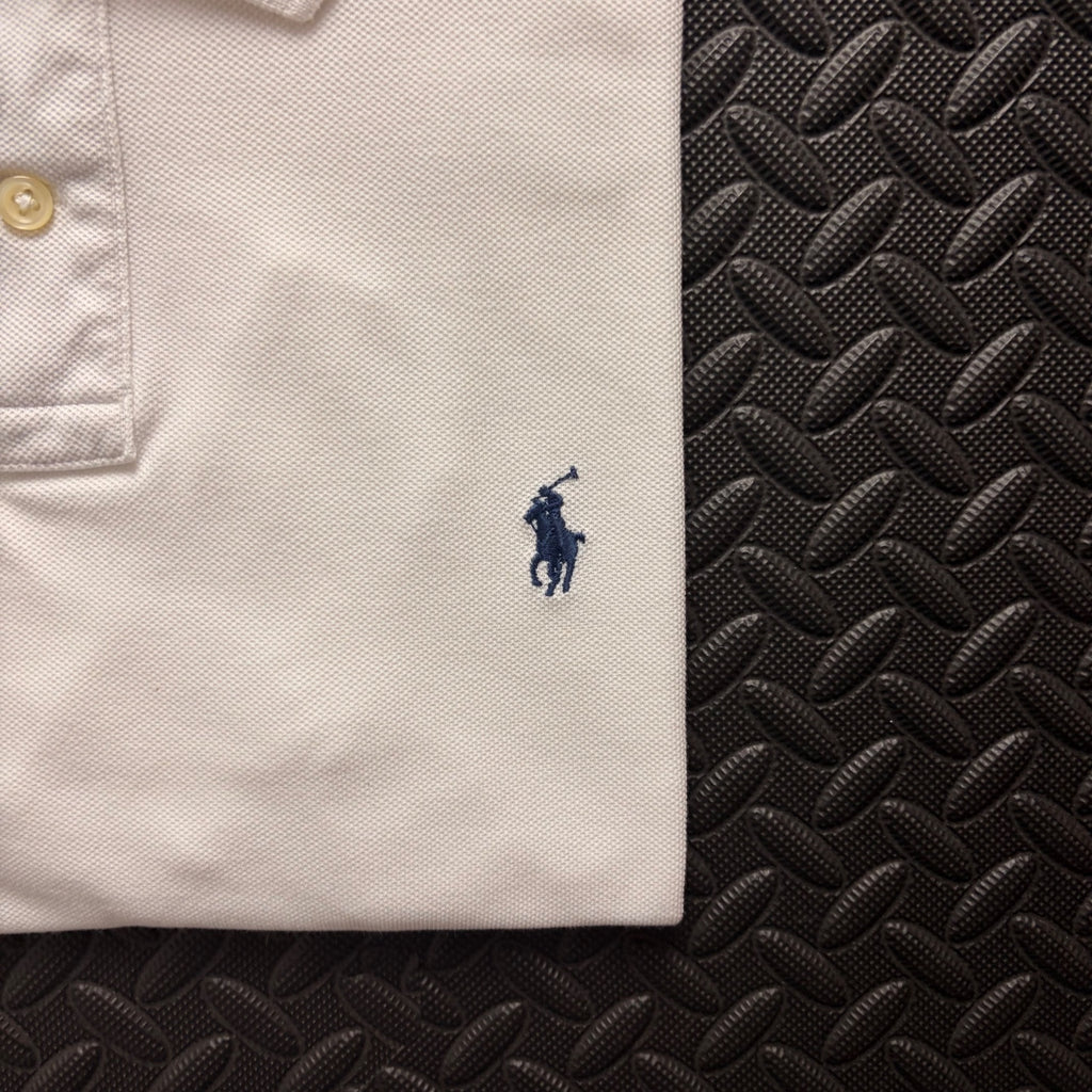 Ralph Lauren White Polo Shirt | Men’s Slim Fit M / 3836
