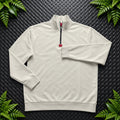 Hugo Boss Cream 1/4 Zip Sweatshirt / Mens Classic Fit L / 3693