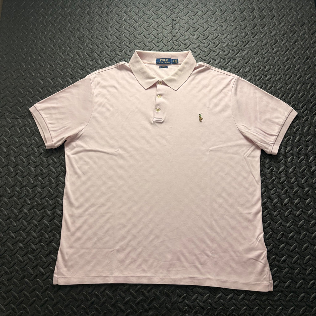 Ralph Lauren Pink Polo Shirt | Men’s Slim Fit XXL / 3820
