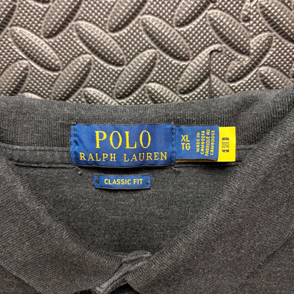 Ralph Lauren Grey Polo Shirt | Men’s Classic Fit XL / 3846