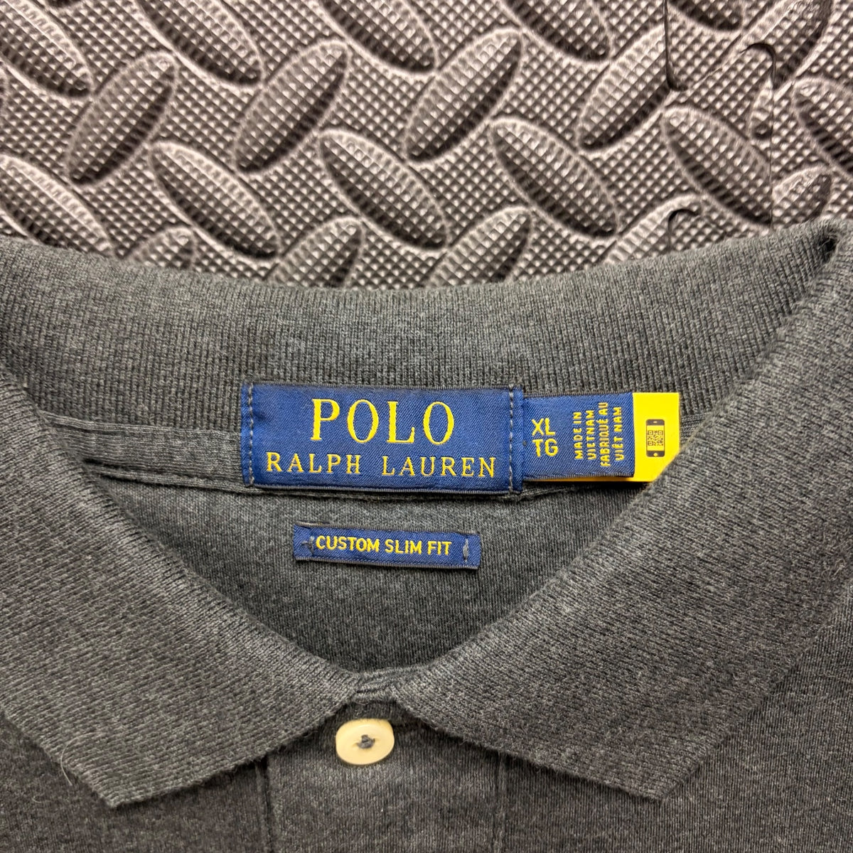 Ralph Lauren Grey Polo Shirt | Men’s Custom Slim Fit XL / 3865