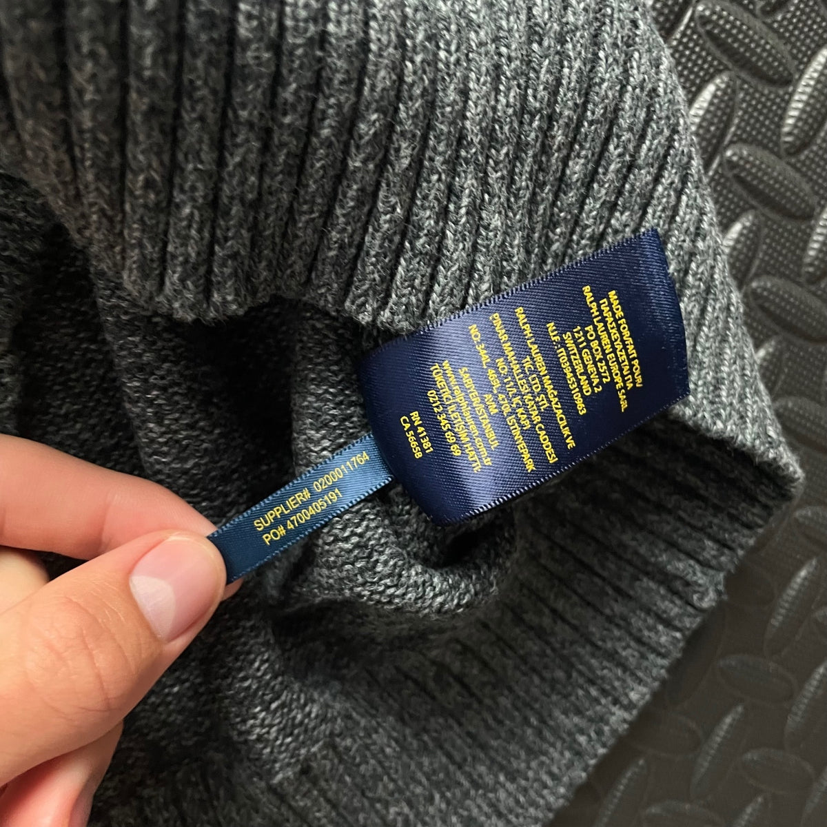 Ralph Lauren Grey Crewneck Jumper | Men’s Classic Fit M / 3682