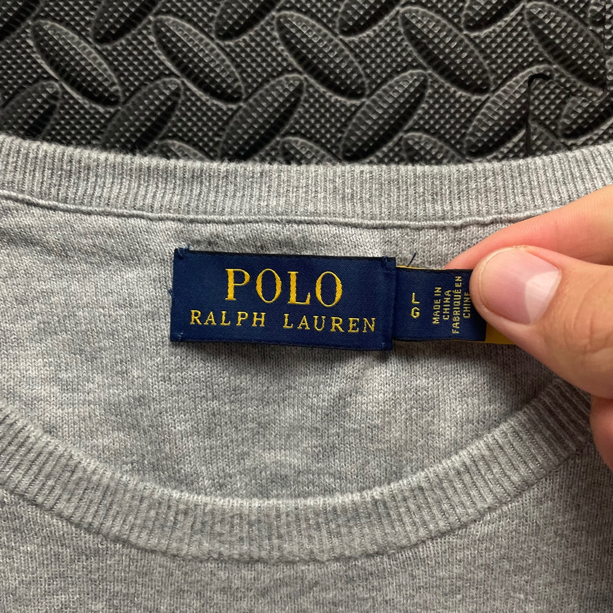 Ralph Lauren Grey Crewneck Jumper | Men’s Classic Fit L / 3780