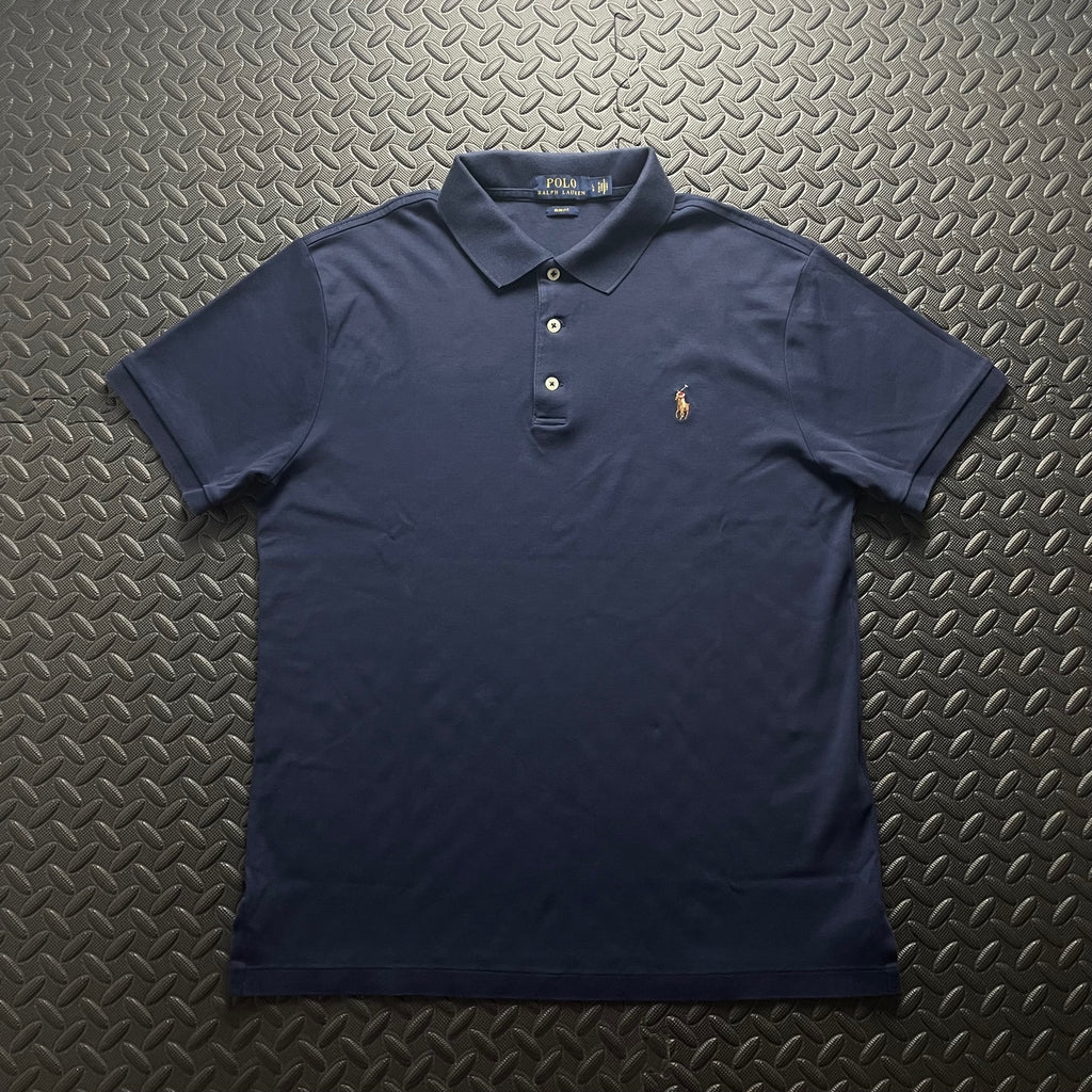 Ralph Lauren Navy Polo Shirt | Men’s Slim Fit L / 3421
