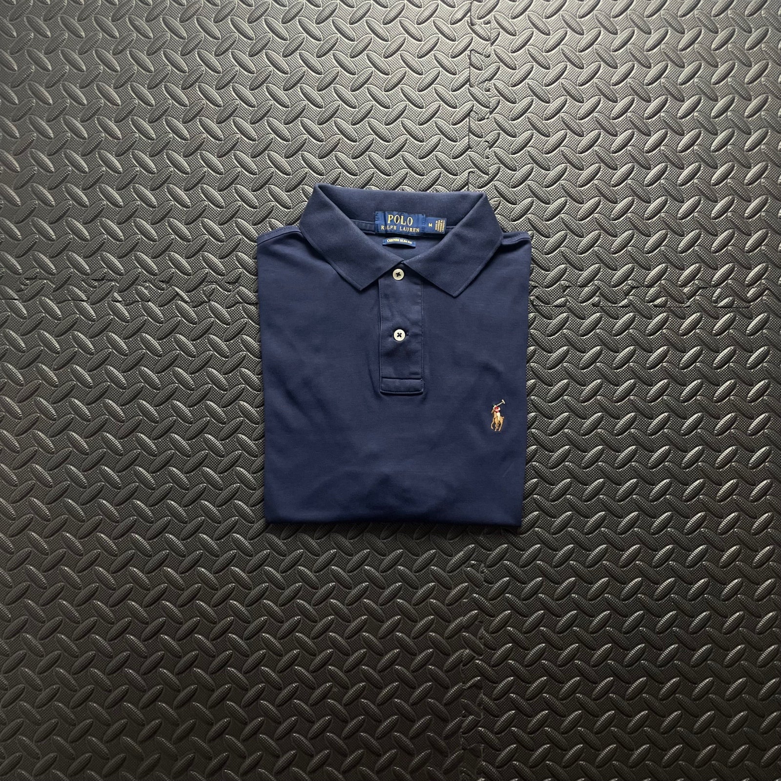 Ralph Lauren Navy Polo Shirt | Men’s Custom Slim Fit M / 3423