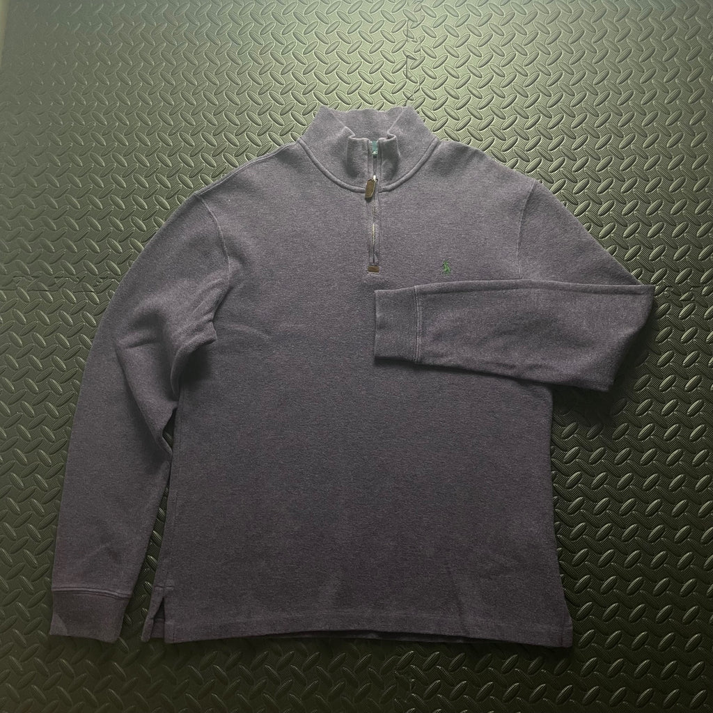 Ralph Lauren Purple 1/4 Zip Jumper | Mens Classic Fit M / 3784