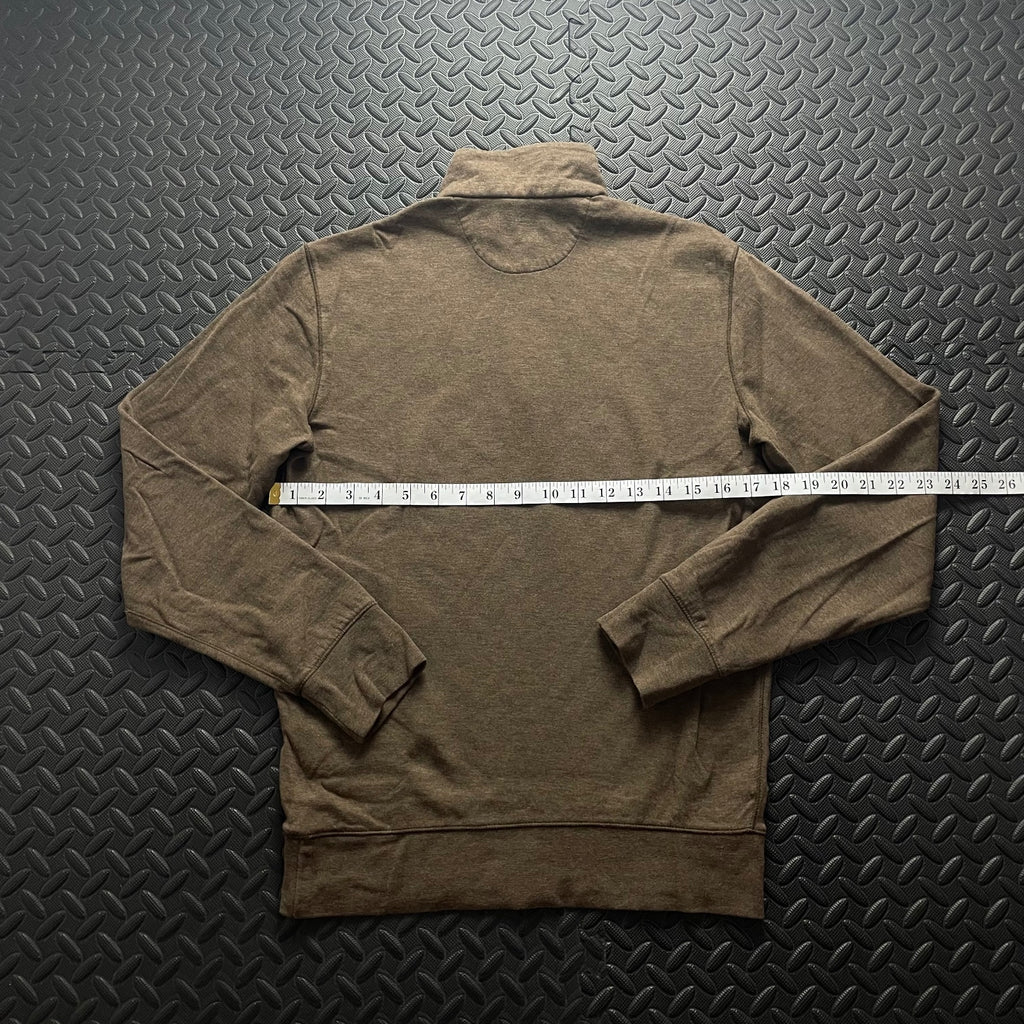 Ralph Lauren Brown 1/4 Zip Jumper | Mens Classic Fit XS / 3739