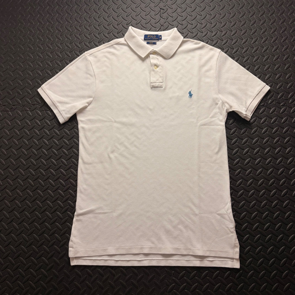 Ralph Lauren White Polo Shirt | Men’s Slim Fit M / 3839