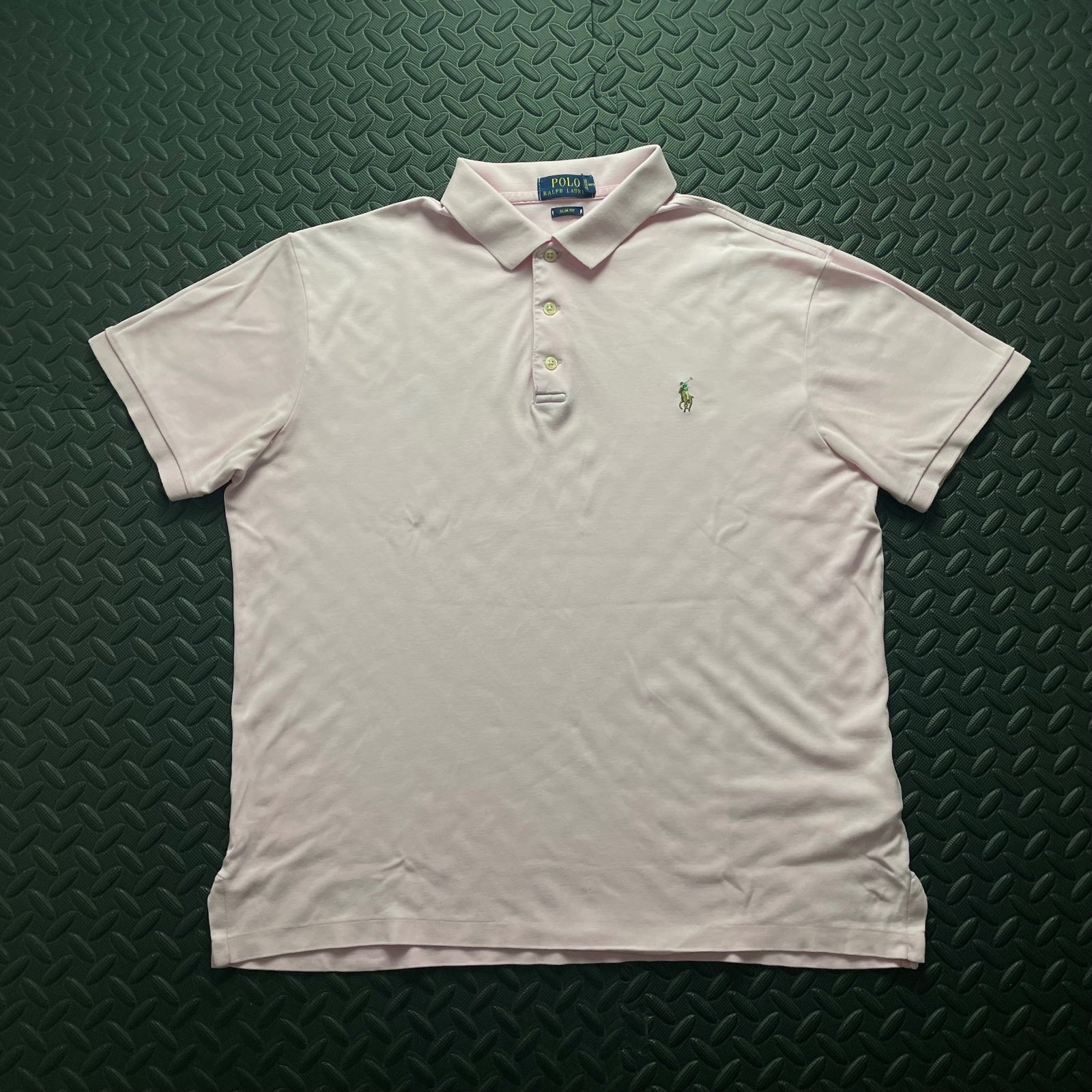 Ralph Lauren Rose Pink Polo Shirt | Men’s Slim Fit L / 3435